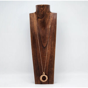 Milor Necklace Goldtone Bronze Italy Chain 36 inches